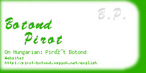 botond pirot business card